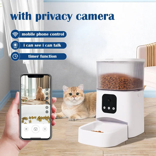 3L Camera Video APP Automatic Pet Feeder Smart Food Dispenser For Cats Dogs Timer Bowl Auto Dry Food Pet Feeding Pet Supplies